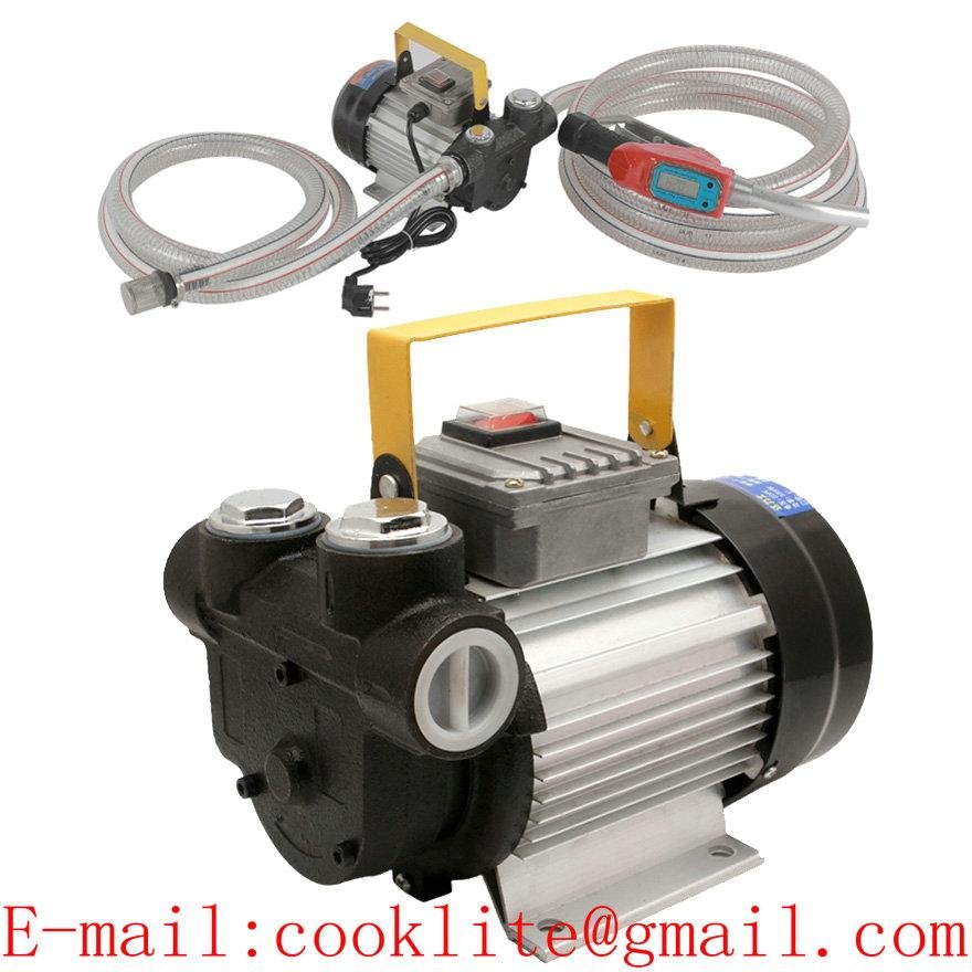 220V Engine Oil Transfer Gear Pump Motor 550W 20L/Min