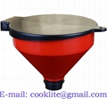 4 Quart Propylene Lockable Drum Funnel with Removable Screen Filter