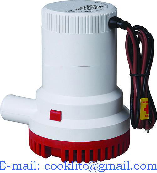 Portable DC Electric Bilge Pump Marine Boat Yacht Submersible 12V 24V 2000gph