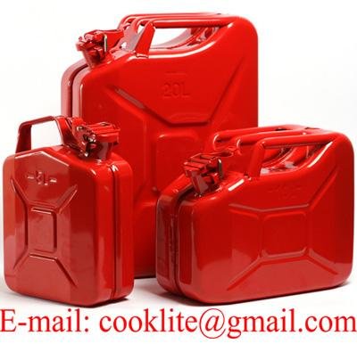 Jerry Can Nato Style Gasoline Fuel Can 5/10/20 Liters Metal Gas Tank Steel Oil Can 5L 10L 20L Capacity