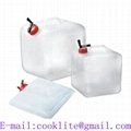 Collapsible Jerry Can LDPE Drinking Water Carrier Plastic Camping Bag Container Outdoor Car Hiking Climbing Fishing Emergency