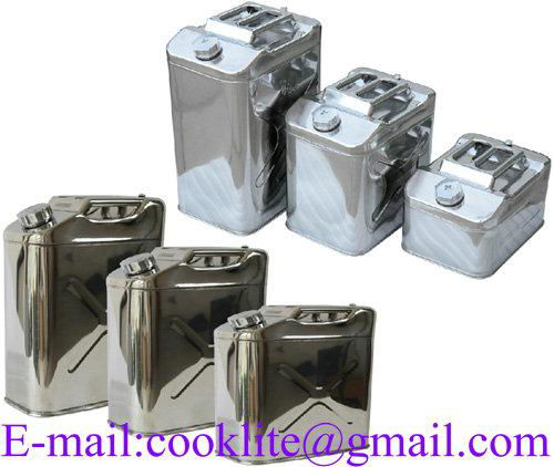 Stainless Steel Jerry Can Tank for Transporting and Storing Gasoline,Fuel and Water