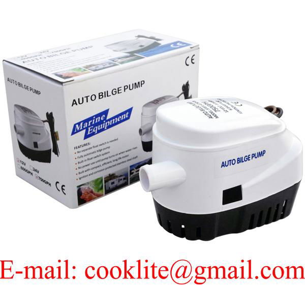 Submersible Marine Boat Automatic Bilge Pump with Auto Switch 750 Gph 12V 24V