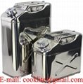 Stainless Steel Vertical Jerry Can Portable Petrol Fuel Water Carrier for Boat/4WD/Car/Camping