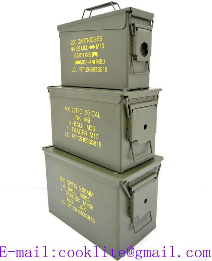 Metal Ammunition Can Mil-Spec Ammo Box