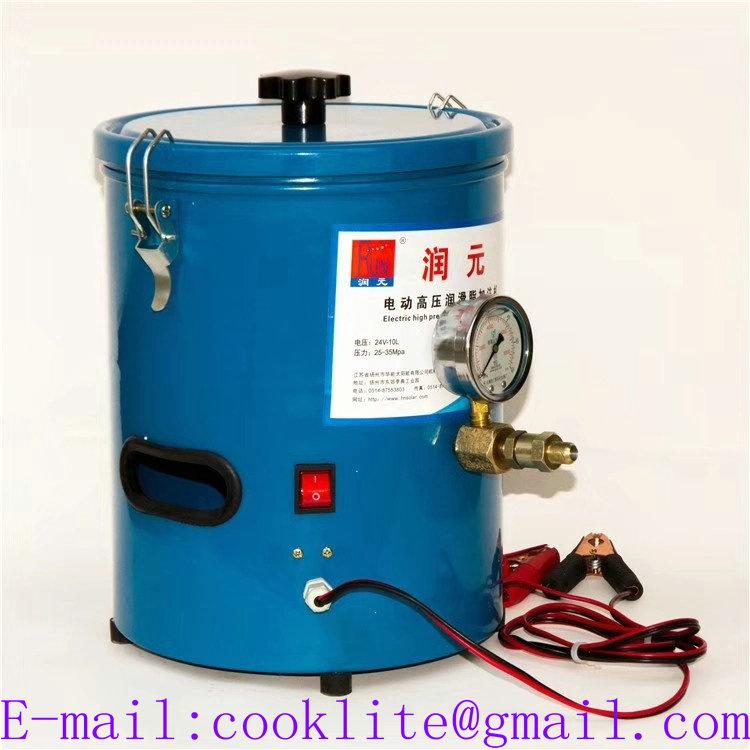 10L Electric Grease Pump 24V 250W Centralized Lube Pump for Lubrication Electric Lubricator for Dense Grease