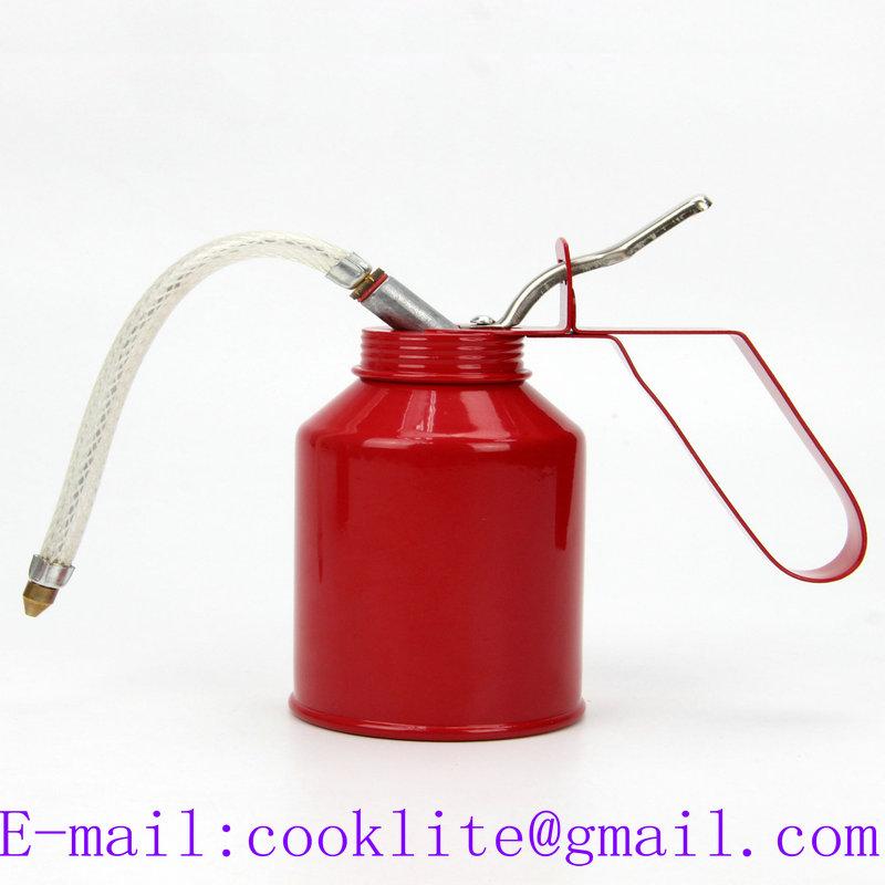 High Pressure Lubricating Oil Dispensing Can 250cc Hand Held Pump Oiler Lubrication