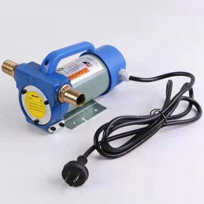 AC 220V Portable Diesel Oil Transfer Pump - Electric Fuel Dispenser Pump for Mini/Mobile Gas Filling Station 300W 50L/Min