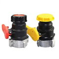 Camlock Ball Valve For IBC Tote Outlets with Cap