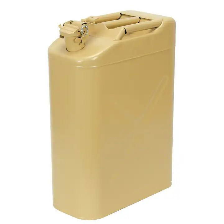 5 Gal 20 Liter Jerry Can Gasoline Oil Fuel Can Gas Storage Steel Tank 2