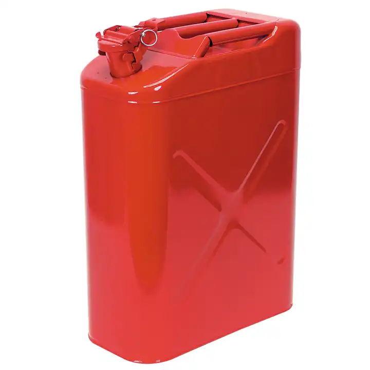 5 Gal 20 Liter Jerry Can Gasoline Oil Fuel Can Gas Storage Steel Tank 3