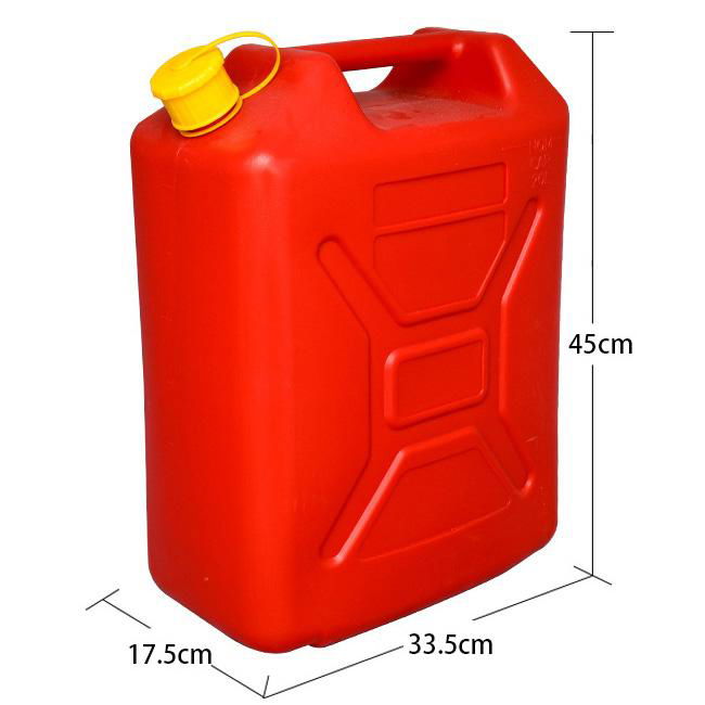 5 Gallon 20 Litre Plastic Jerry Can HDPE Gasoline Diesel Fuel Carrying Tank