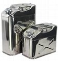 5 Gallon Premium 304 Stainless Steel Jerry Can 20Lt Water/Fuel Storage Transport Motorbike Boat 4WD