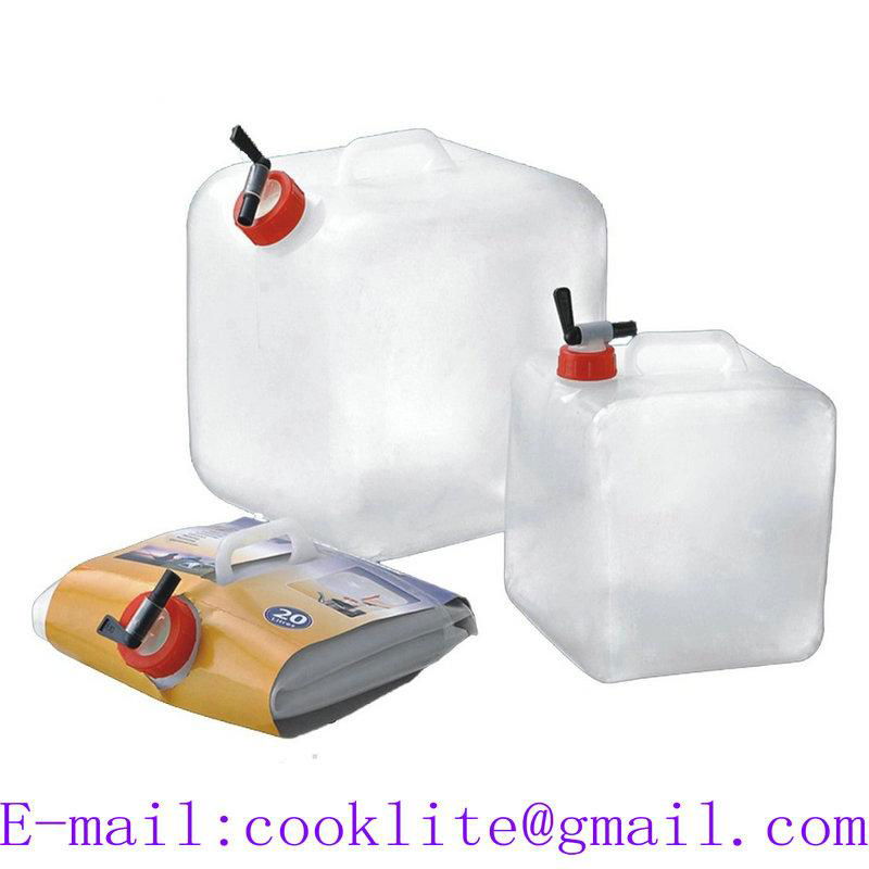 Water Storage Bag 5 Gallon Dispensing Collapsible Water Carrier 20 Liter Cubic Drinking Water Container Food Grade Cubitainer