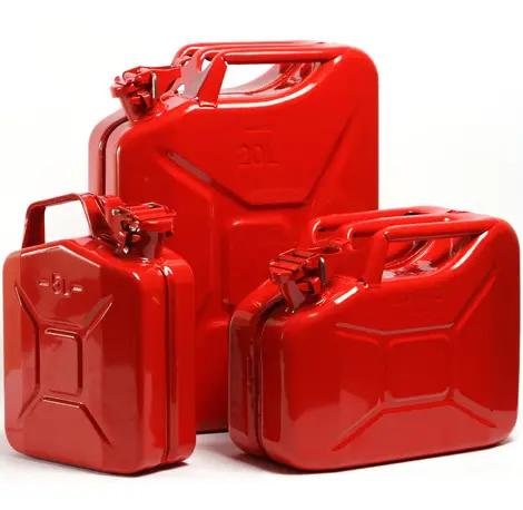Steel Jerry Can Oil Fuel Tank for Carrying Gasoline and Diesel 5/10/20L