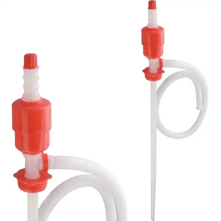 DP-20 plastic manual siphon fuel gas liquid water transfer pump fluid dispenser