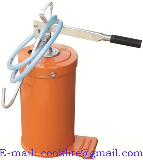 Hand Grease Gun For Lubrications 10Kgs Manual Grease Dispensing Unit 10 Liter Portable Bucket Greaser