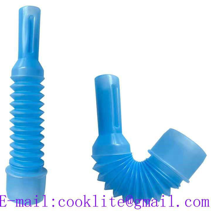 No-Spill Flexible Oil Liquid Pour Spout for 38mm or 28mm Neck Plastic Containers, Funnels, Cans, Jugs or Bottles
