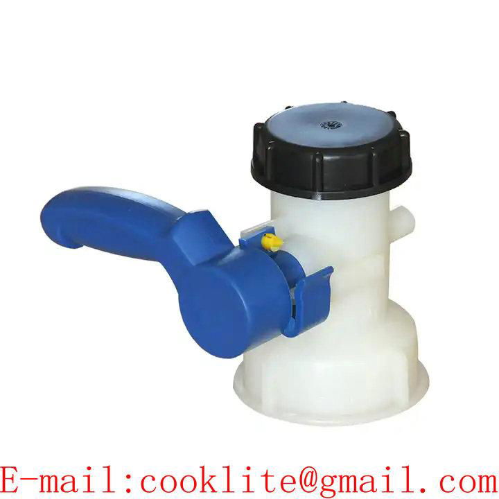 Camlock Ball Valve For IBC Tote Outlets with Cap and Metal Collar High Quality 3