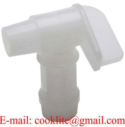 Barrel Plug Faucet 3/4" Polyethylene Drum Bung Tap 5 Gallon Plastic Spigot Chemical DIspensing Tap