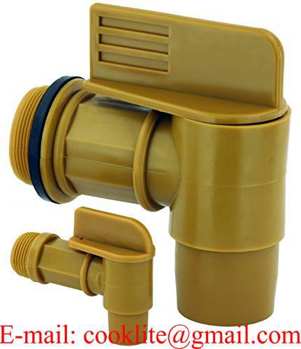 Faucet Valve 2 Inch Drum Drain Cock 2" BSP Polyethylene Barrel Tap Dispensing Chemical Liquids