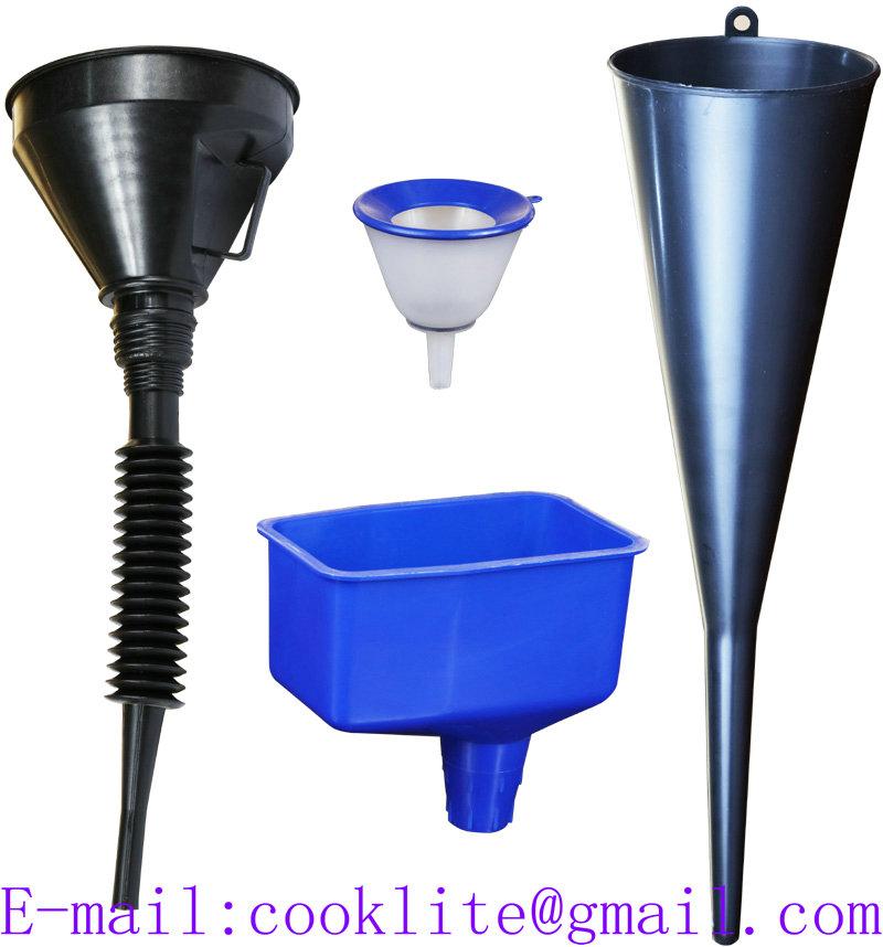 Flexible Plastic Funnel Spout Mesh Screen Strainer Oil Water Fuel Petrol Diesel Car Vehicle Repair Tools