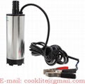 DC 12V 24V Submersible Diesel Oil Water Transfer Pump Battery Operated Mini Electric Fuel Dispenser - Stainless Steel