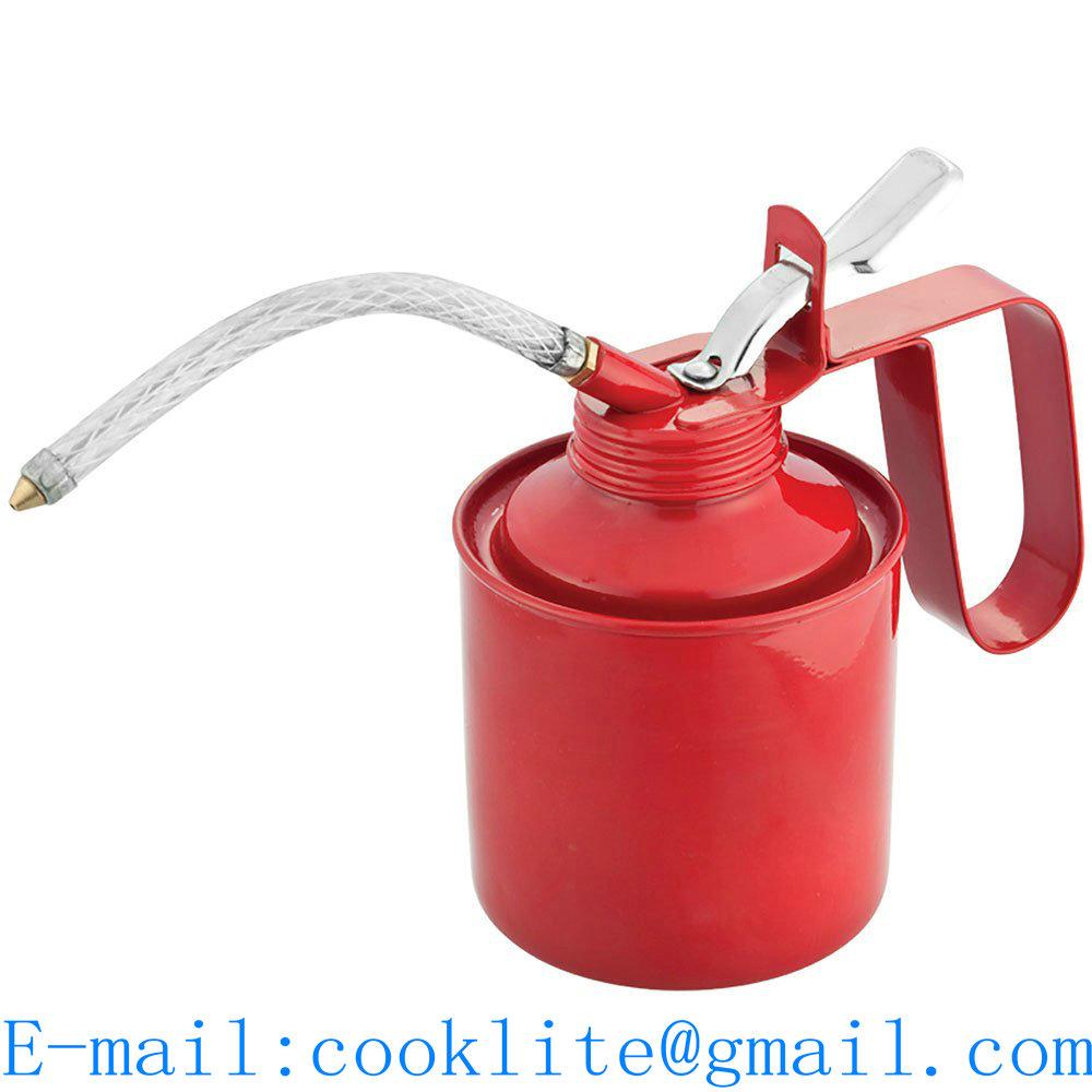 Metal Can High Pressure Oil Dispenser Can 300ML 500ML Feed Oil Pot Pump 5