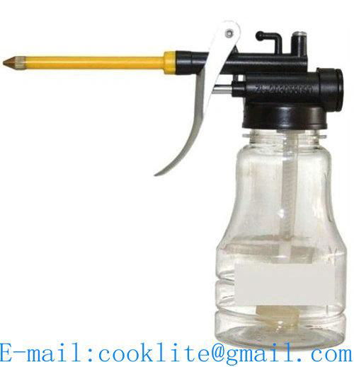 Transparent High Pressure Pump Oiler 300CC Lubricating Oil Can Plastic Oiling Pot