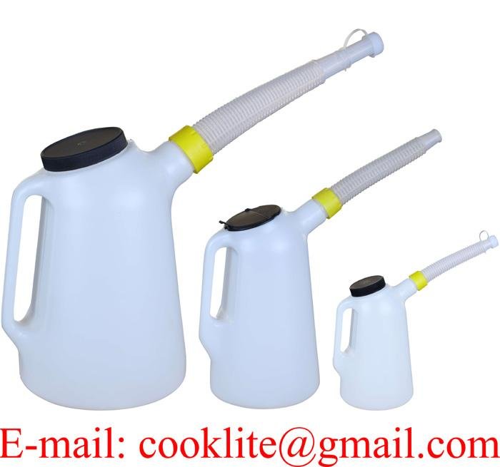 Polyethylene Watering Can Oil Fuel Measuring Jug Plastic Pouring Pitcher Antifreeze Coolant Distilled Water Pot Filler