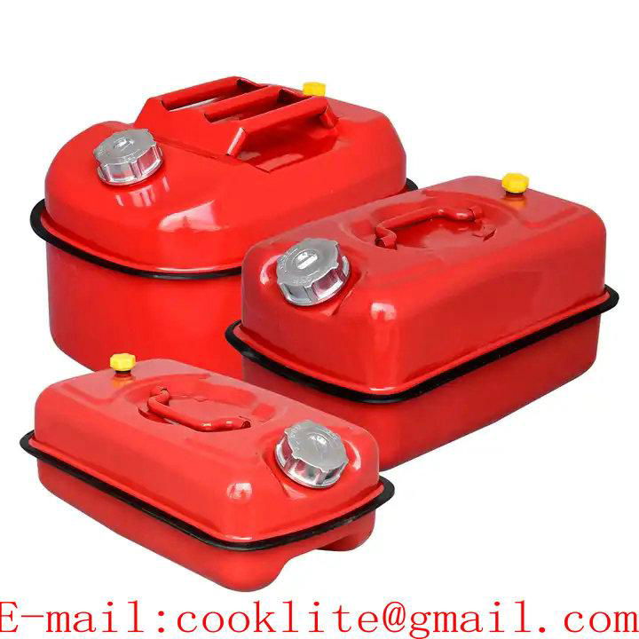 Horizontal Metal Jerry Can 5/10/20L Petrol Gasoline Diesel Oil Fuel Storage/Transport Steel Tank Car Boat