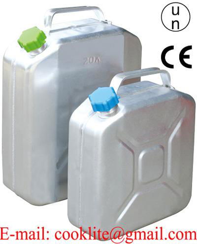 Aluminum Jerry Can Fuel Petrol Diesel Tank Portable Oil Water Container With Screw Cap