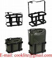 NATO Jerry Can Wall Mounting Rack Bracket 10 or 20 Liter Jerry Can Steel Holder Anti Siphon Theft