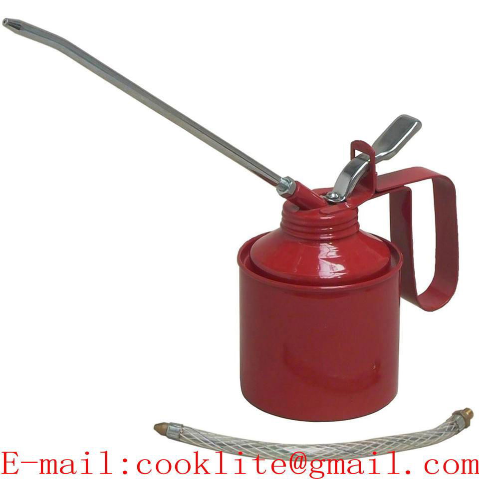 Steel Oilcan Lubricant Oil Can 500ML Heavy Duty Oiler Lubricating Equipment Machine Car Repair Lubricating Tools