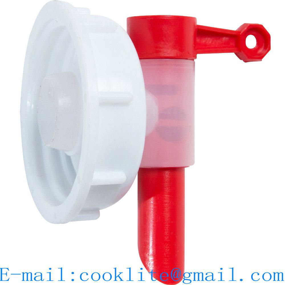 DIN 71 Aeroflow Dispensing Cap Tap Polyethylene Anti Glug Drum Faucet Spigot