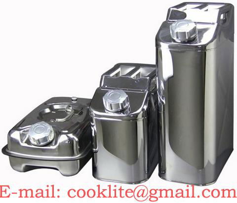 Stainless Steel Jerry Can Tank for Transporting and Storing Gasoline,Fuel and Water