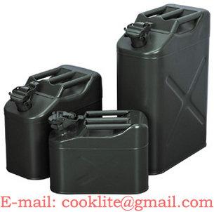 Metal Safety Jerry Can Fuel Gas Steel Tank 5/10/20L Diesel Gasoline Petrol