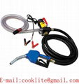 12/24V DC diesel bio fuel transfer pump kit mini dispenser with automatic dispensing gun nozzle and suction/delivery hoses OEM