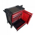 7 Drawers Rolling Tool Box Cabinet Chest Storage With Wheels 4