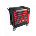 7 Drawers Rolling Tool Box Cabinet Chest Storage With Wheels 5