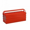 21" Heavy Duty Metal Cantilever Tool box With Two Handles 4
