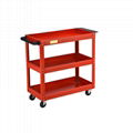 Workshop Garage Tool Chest Cabinet Rolling Trolley Cart Storage 3 Shelves 1