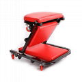 Z Shape Mechanic Creeper Seat Rolling Chair Workshop Garage Shop Cart Tray