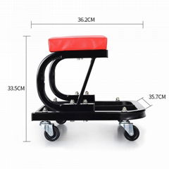 Rolling Creeper Seat Mechanic Stool Chair Repair Tools Tray Shop Auto Car Garage