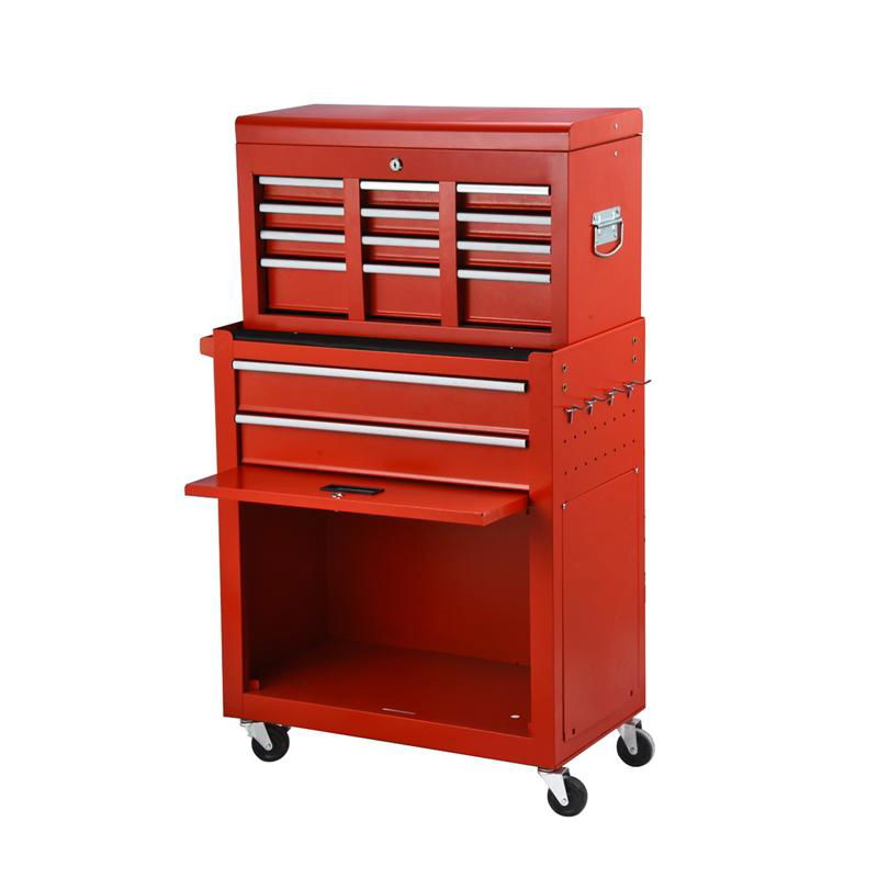 Chest Rolling Tool Box metal Cabinet Sliding Drawers Heavy Duty with 8 drawers 3