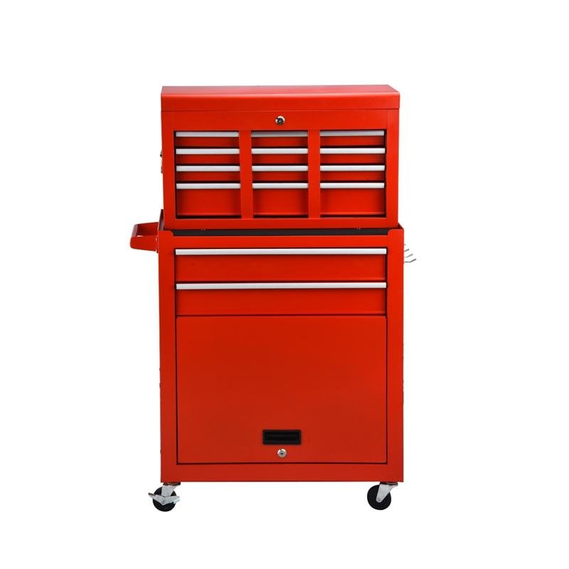 Chest Rolling Tool Box metal Cabinet Sliding Drawers Heavy Duty with 8 drawers 4