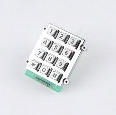 3x4 backlight access control 12 keys metal numeric rs232 keypad