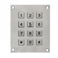 Weatherproof 3x4 rs232 numeric keypad for access control system 2