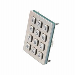 Industrial keypad rs232 illuminated numeric keypad 4x3 matrix backlit keypad