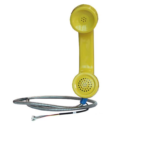 fashionable retro kiosk telephone handset matte black 3